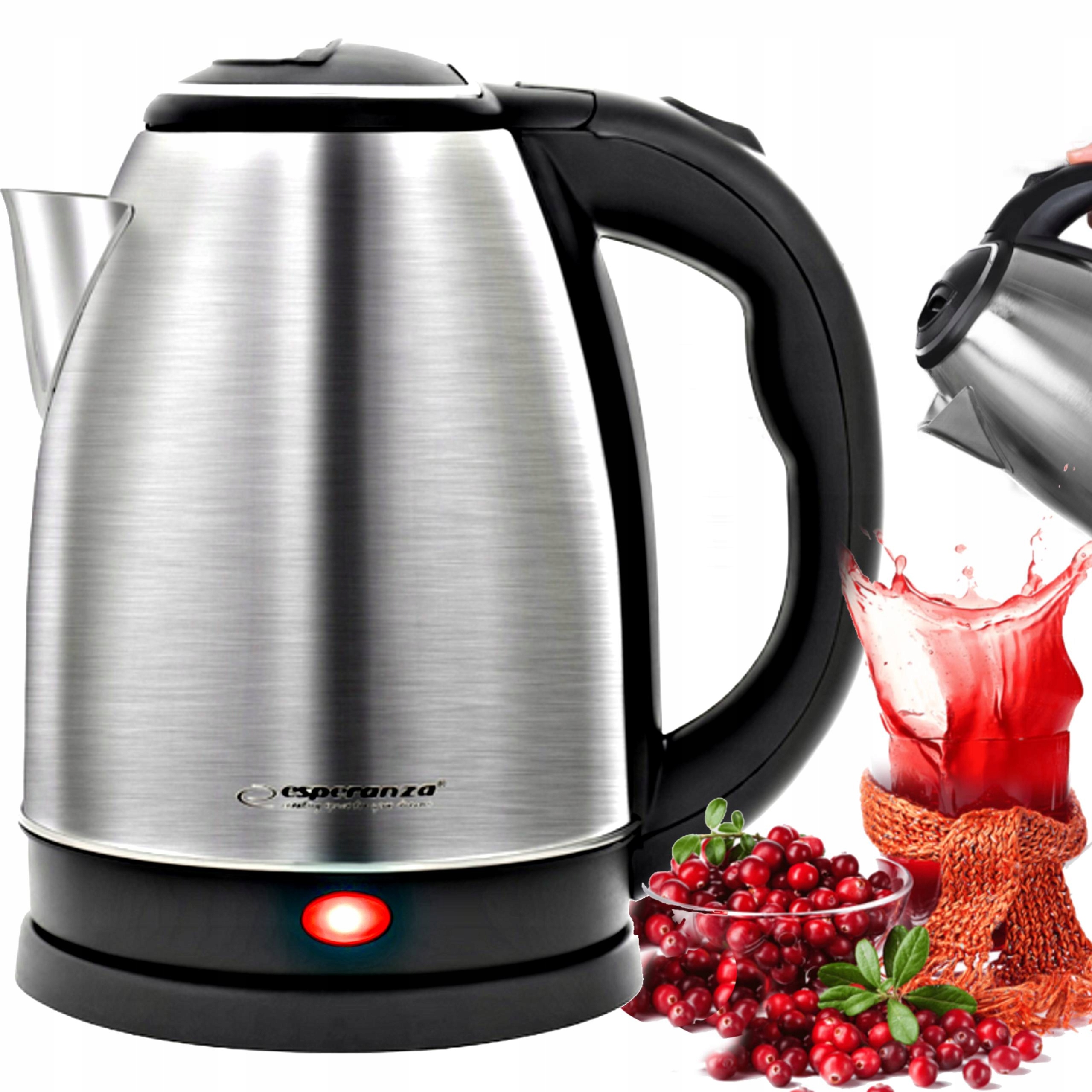 Esperanza TKK102X rýchlovarná kanvica 1800 W 1,8 l strieborná/šedá